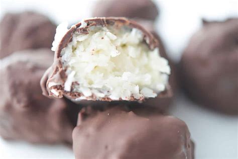 Dark Chocolate Coconut Truffles Carries Experimental