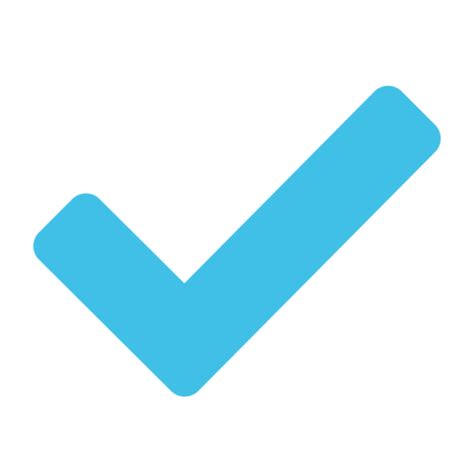 Blue Tick Emoji