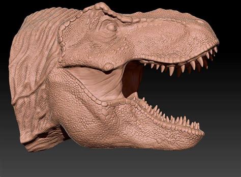 1 1 Scale Jurassic Park Tyrannosaurus Rex Bust Completed RPF Costume