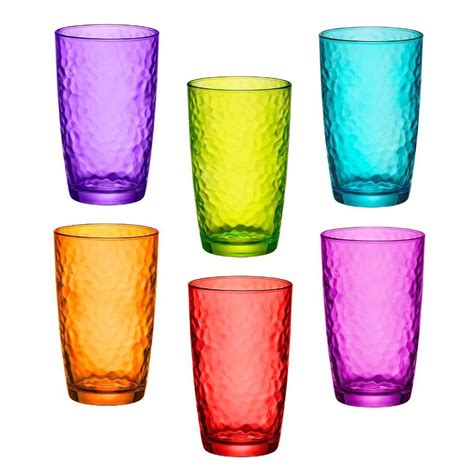 Colored Drinking Glasses Bormioli Rocco Colored Drinking Glass Multiple Colors Available