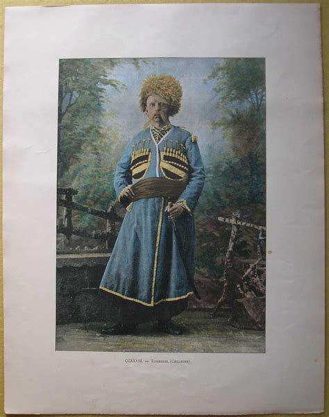 Ca1895 French Photochrom Cherkess Circassian 228 French Art