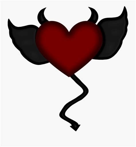 Devil Heart With Wings Free Transparent Clipart Clipartkey