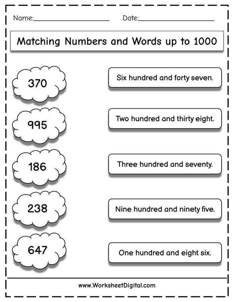 Counting Numbers 1 1000 Worksheets Thekidsworksheet