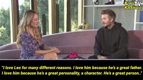 David Beckham Explains Why He Idolizes And Admires Lionel Messi More