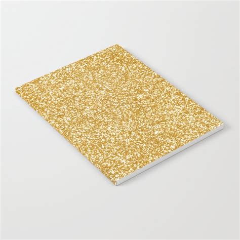 Gold Glitter Notebook By Newburydesigns Society6