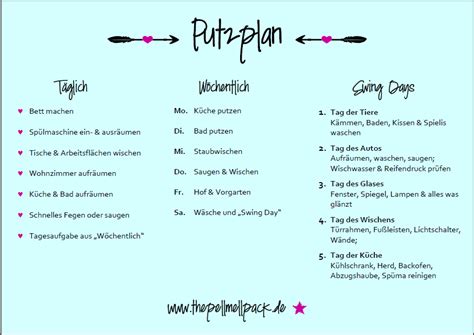 Maybe you would like to learn more about one of these? Putzplan - Unsere Waffe gegen das tägliche Chaos! | Reinigungsplan, Putzplan, Planer
