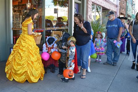 Downtown Red Bluff Full Of Costumed Characters For Treat Street Red