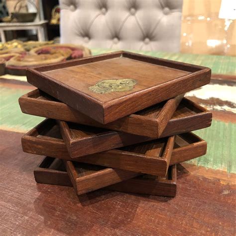 Handcrafted Wood Chisel Vintage Coasters Wooden Coasters Coasters