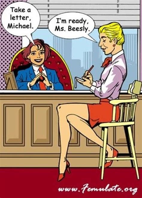 Male Secretary Sexy Cartoons Role Reversal Sexy Art