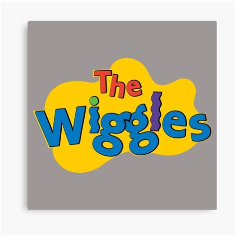 Cute The Wiggles Logo Design Canvas Print By Khunare Redbubble