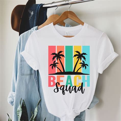 Beach Squad Shirt Vacation Tshirt Summer Tee Beach Shirt Etsy