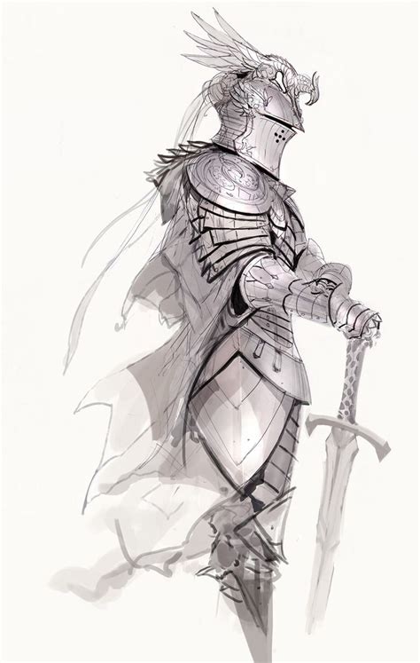 Kekai Kotaki Armor Drawing Knight Drawing Warrior Drawing