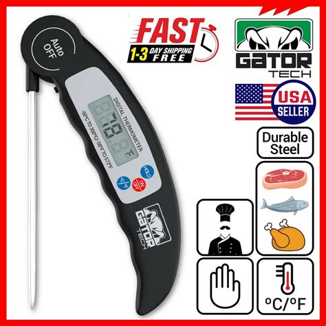 Digital Electronic Food Meat Thermometer Led Kitchen Cooking Bbq Grill