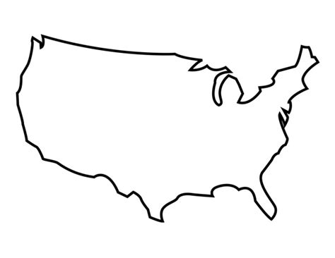 Usa Outline Clipart Clipart Best