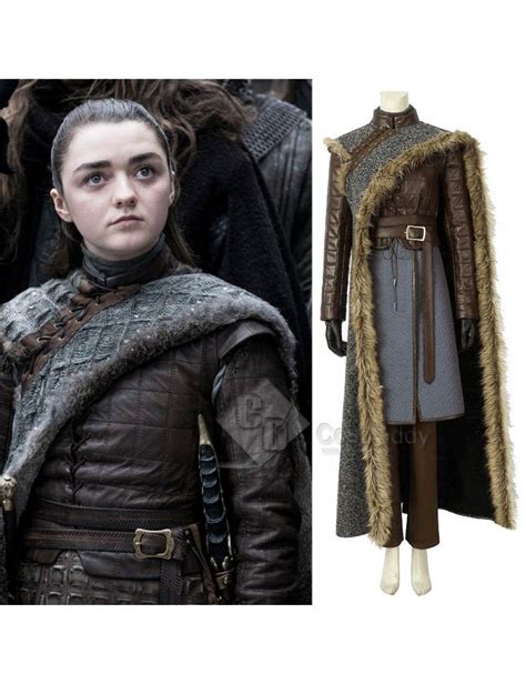 Game Of Thrones Season 8 Arya Stark Cosplay Costume Game Of Thrones