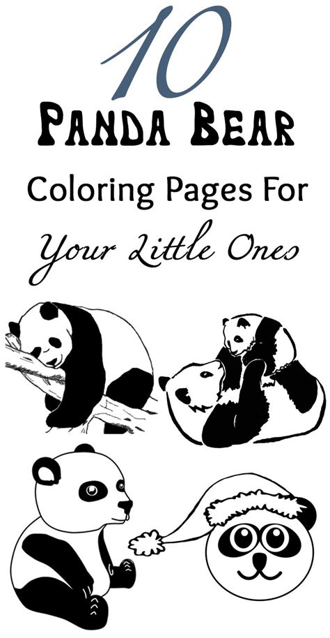 Coloring is a fun way to relax. Top 25 Free Printable Cute Panda Bear Coloring Pages ...