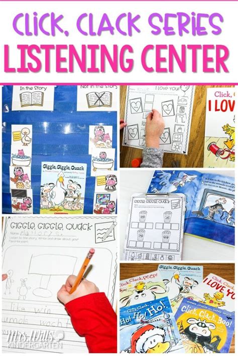 Listening Center Response Sheet Kindergarten Listening Center