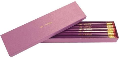 12 Purple Pencils In A Purple Box The Personalised T Shop