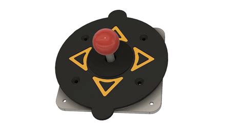 45 Degree 4 Way Joystick Rotation Mount For Qbert And Congo Bongo