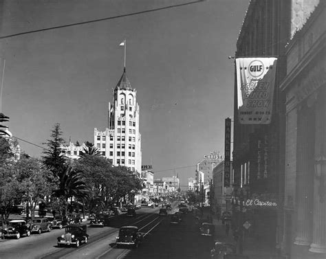 Hollywood Boulevard In The 1930s Usc Bizarre Los Angeles Scenic