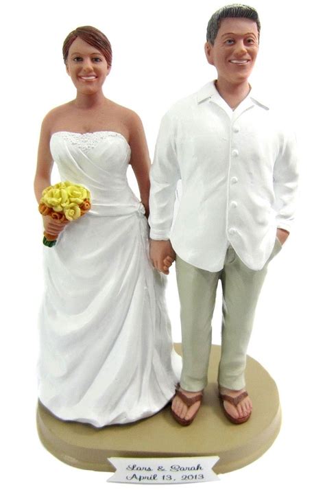 Plus Sized Bride And Husky Groom Custom Cake Toppers Its About Time