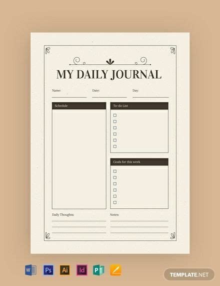 Daily Planner Pages Daily Planner Printable Journal Planner Journal