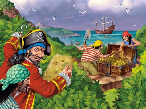 Pirates Treasure Puzzle 100pc 100 Pieces Jigsaw Puzzles The