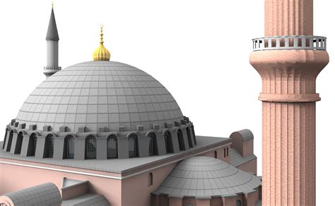 Hagia Sophia 3d Model 3ds C4d Dae Skp