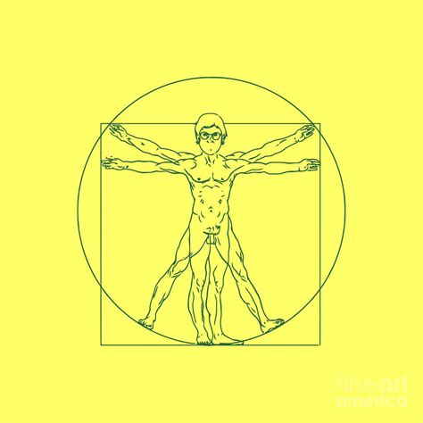 Louis Theroux Vitruvian Man Leonardo Da Vinci Digital Art By Christopher D Dunne Fine Art America