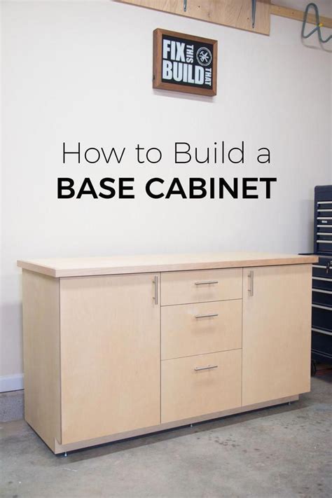 Building cabinets in the garage are one of the most common here is how you can build a custom garage cabinet in just 5 easy steps: How to Build a Base Cabinet with Drawers | Kitchen base ...