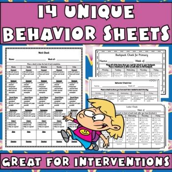 Check In Check Out With Editable Checklists For Effective Behavior