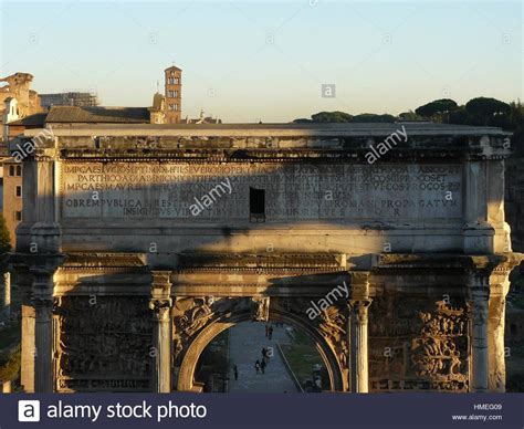 Rome Italy Arch Of Septimius Severus In The Roman Forum In Rome