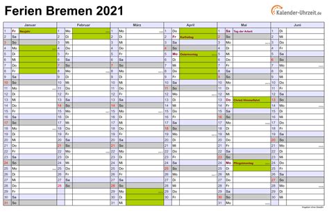 Kostenloser jahreskalender für das jahr 2021 zum ausdrucken (pdf), inklusive brückentage. Din A4 Kalender 2021 Zum Ausdrucken Kostenlos - Ferien ...