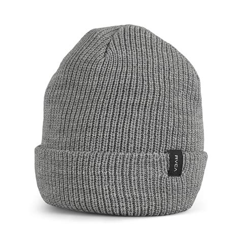 Rvca Dayshift Beanie Hat Heather Grey Supereight