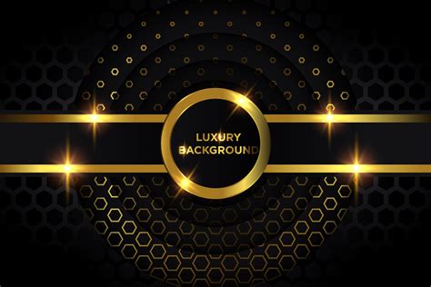 Luxury Gold And Black Circles Design 698187 Vector Art At Vecteezy