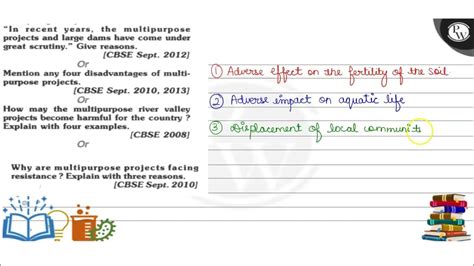 "In recent years, the multipurpose projects and large dams have come