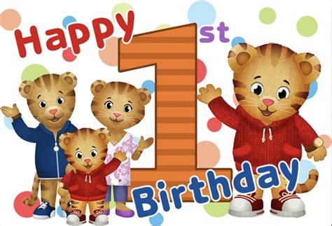 daniel tiger personalised birthday party supplies banner backdrop decoration beebi belle