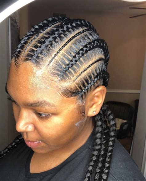 Actually, cornrow hairstyle suits mostly with the curly hair. 39+ Latest Cornrow Styles with Natural Hairstyles for ...