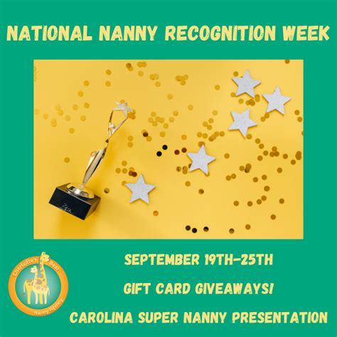 National Nanny Recognition Week 2021 Charlottes Best Nanny Agency