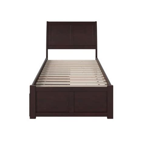 Afi Portland Twin Xl Solid Wood Bed With Storage Drawers In Espresso 1