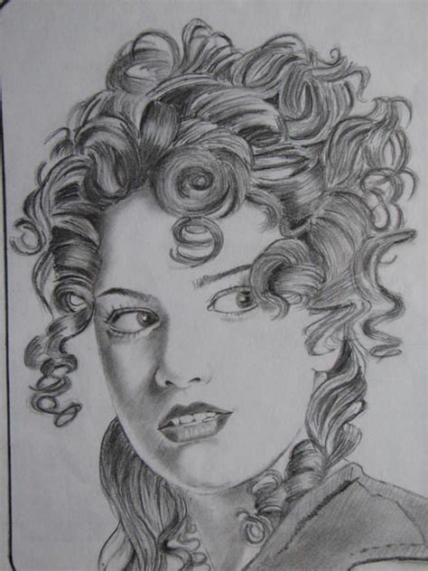 Curly Hair Girl By Mayur Jadhav Curly Hair Drawing Girl Drawing How