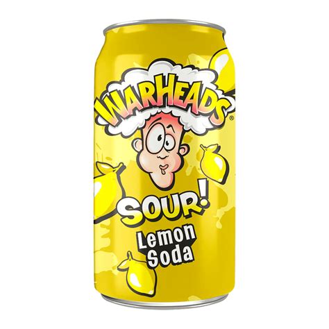 Warheads Sour Lemon Soda 355ml — Joys Delights Lolly Shop Online