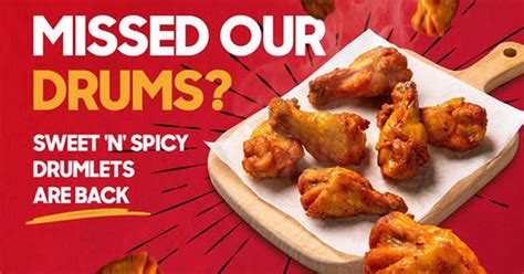 Pizza Hut Sweet ‘n’ Spicy Drumlets And Honey Roasted Wings Are Back At S’pore Stores From 4 Oct 2021