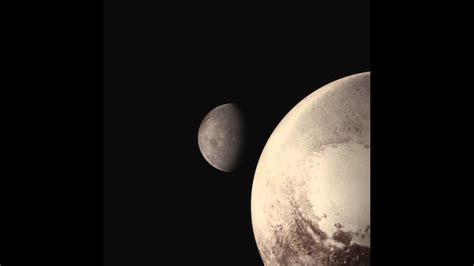 New Horizons Pluto Flyby With Eclipsies In Color Youtube