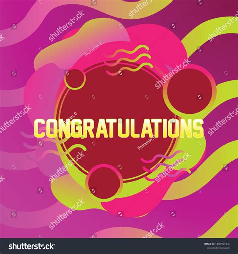Congratulations Beautiful Greeting Card Background Banner Stock Vector Royalty Free
