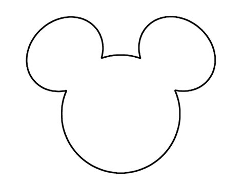 Best Photos Of Mickey Mouse Outline Mickey Mouse Template Mickey