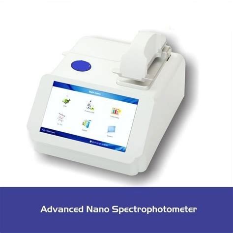 Advanced Nano Spectrophotometer Wavelength Range 200 800nm Manufacturer
