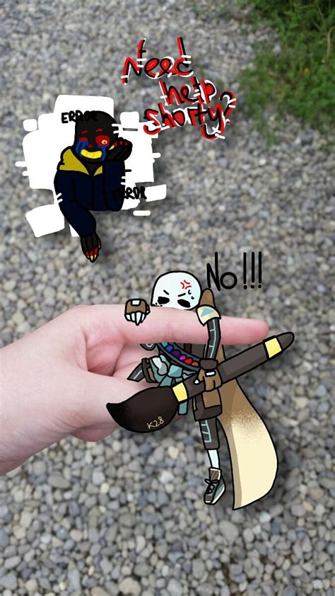 There will also be many error uke/sub images, because he is very precious and cute, and my favorite! It's funny because Ink is actually taller than Error ...