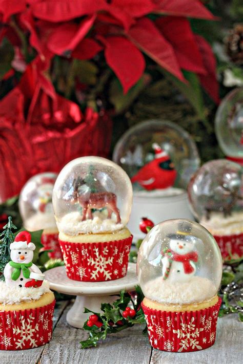 Snow Globe Cupcakes With Gelatin Bubbles Every Part Of These Snow