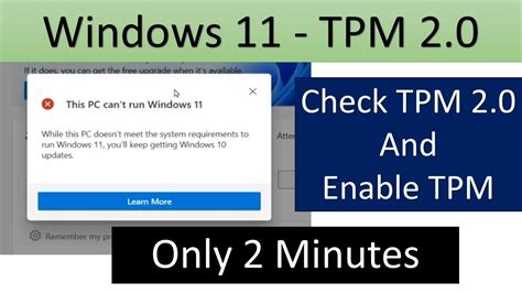What Is Tpm 20 On Windows 11 And How To Test It Images